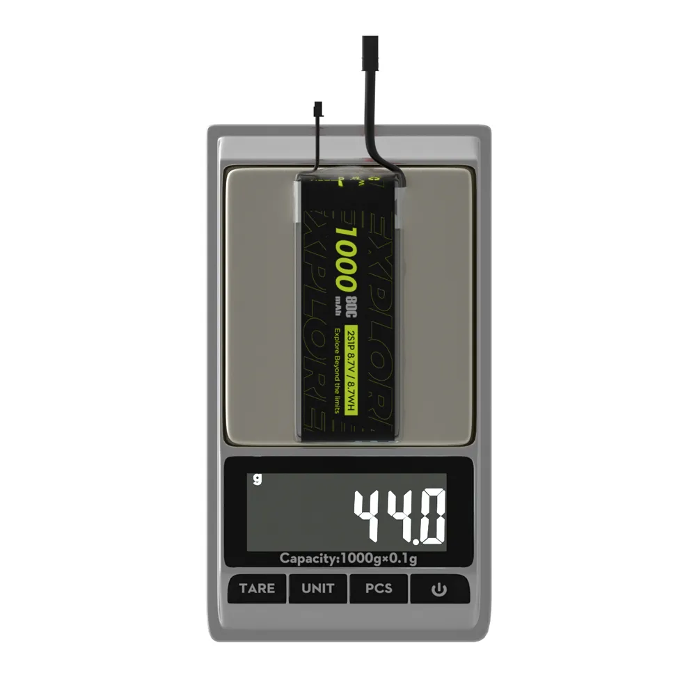 Flywoo Explorer 1000mAh HV 2S 80C Lipo Battery for Micro quad XT30 - Image 2