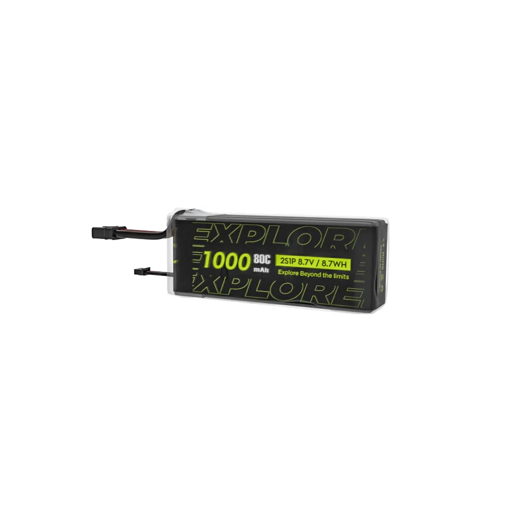 Flywoo Explorer 1000mAh HV 2S 80C Lipo Battery for Micro quad XT30