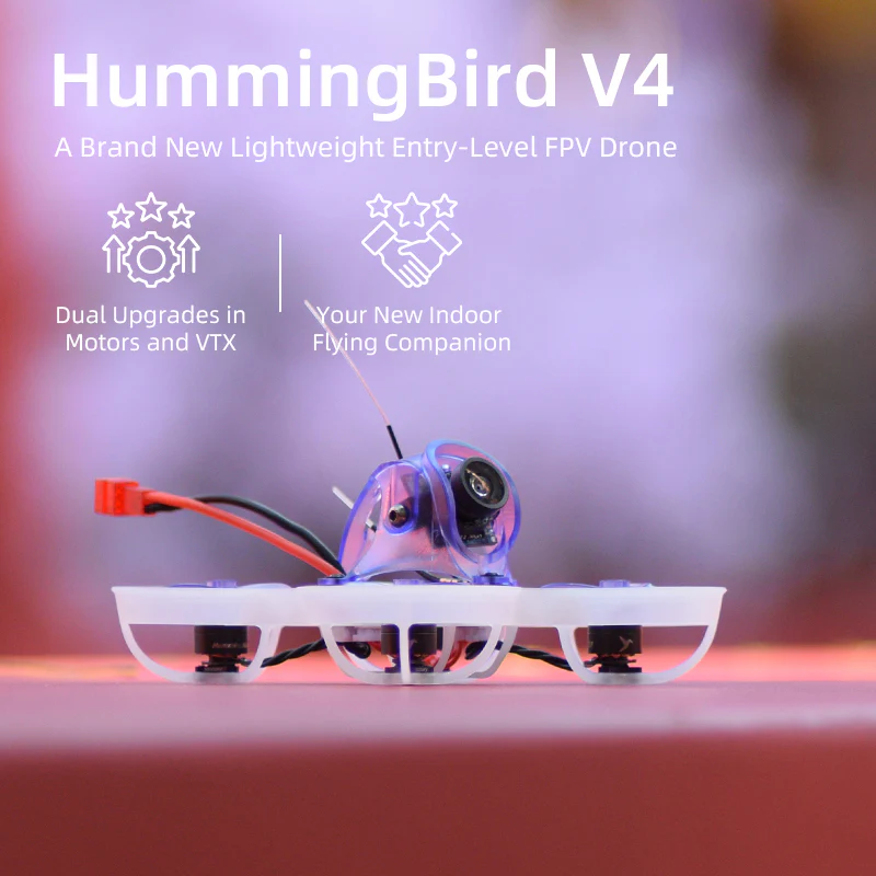 Hummingbird V4 BNF Whoop with SmartMax 400mw VTX ELRS2.4G Tinywhoop