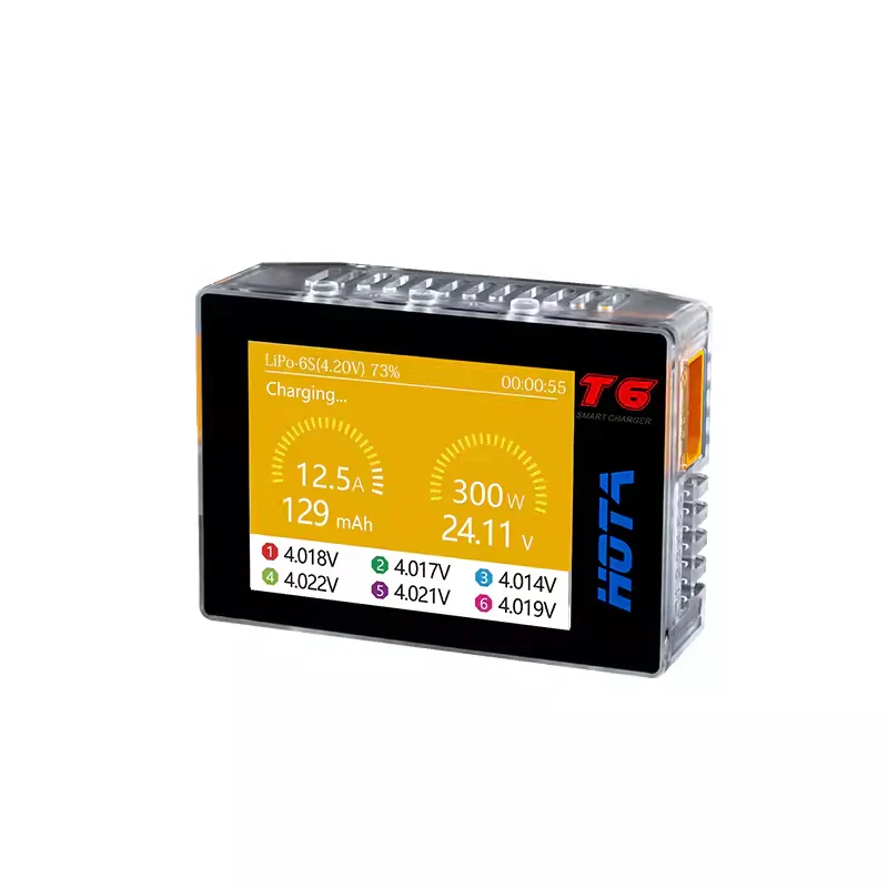 HOTA T6 DC 300W PD 90W 15A 1-6S LiPo Battery Charger - Image 3