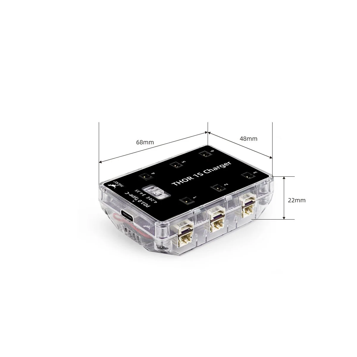 HGLRC Thor 1S Charger V2 Racing Model FPV drone Lithium Battery 6-way Charging Board Charger - Image 5