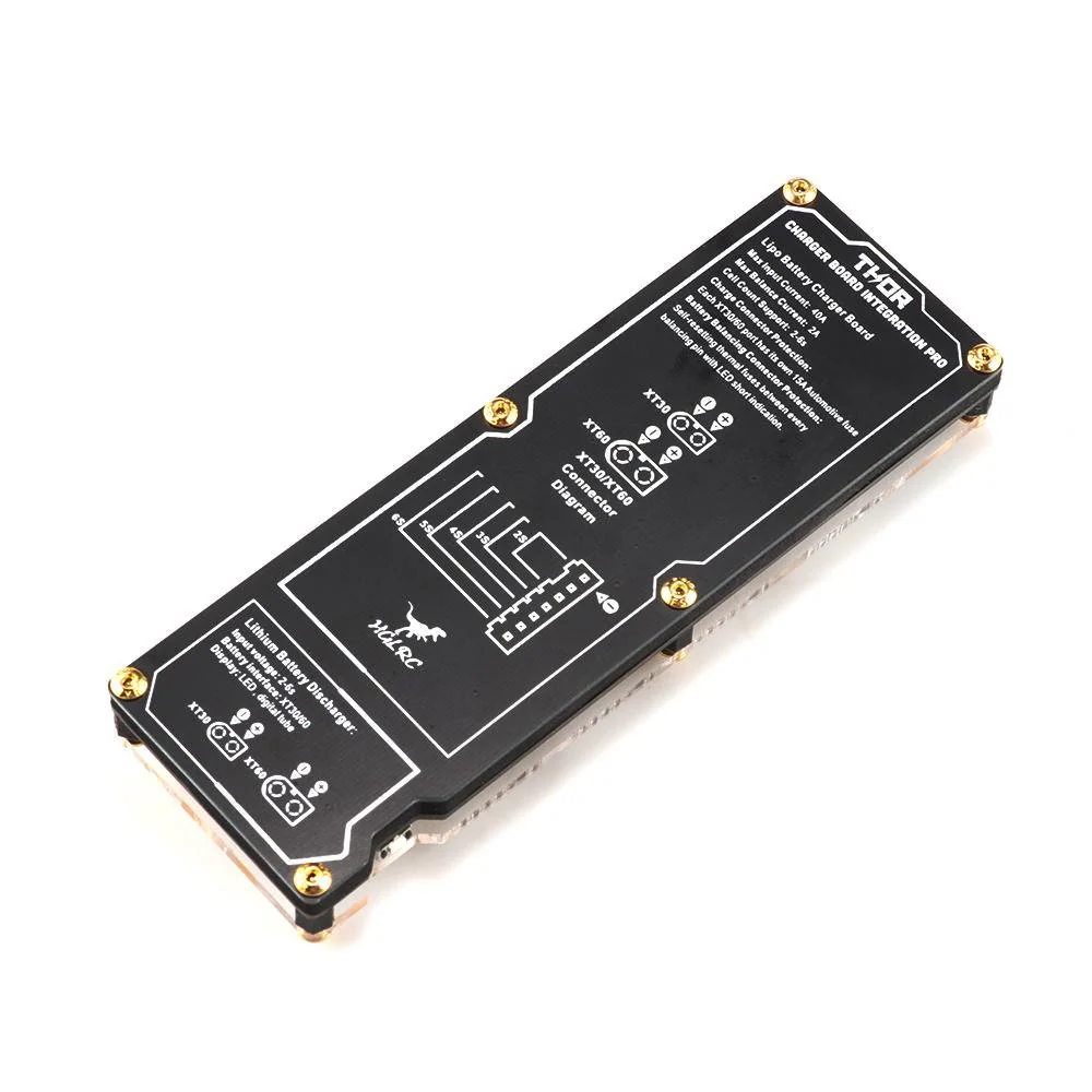 HGLRC Thor Lipo Battery Balance Charger Board Pro 40A XT60 XT30 Plug 2-6S Integrated with Lipo Discharger for IMAX B6 ISDT Q6 Nano HOTA D6 Pro P6 - Image 2