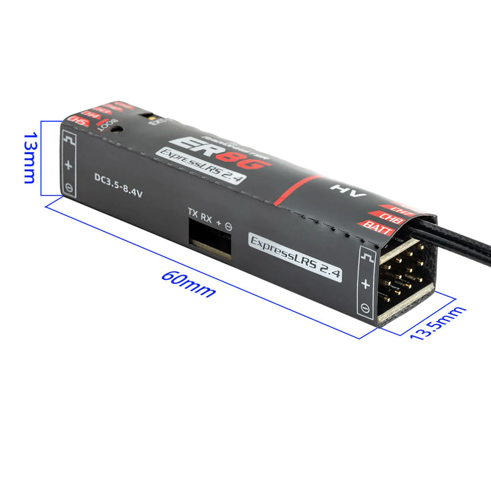 Radiomaster ER8G & ER8GV 2.4GHz ELRS PWM Receiver - Image 4