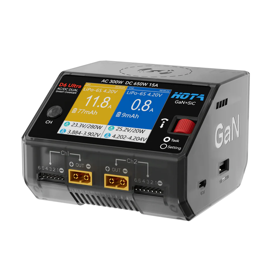HOTA D6 ULTRA GaN Charger AC300W DC650W 15A Wireless Charging