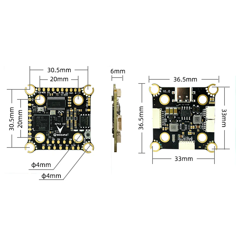 SEQURE H743 V2 ICM42688P FC 4-8S Dual BEC For X8 Racing Aerial Photography Freestyle - Image 7