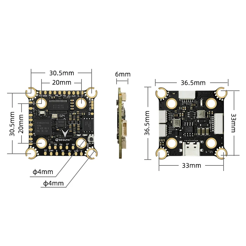 SEQURE H743 MPU6000 FC 4-8S Dual BEC For X8 Racing Aerial Photography Freestyle - Image 7