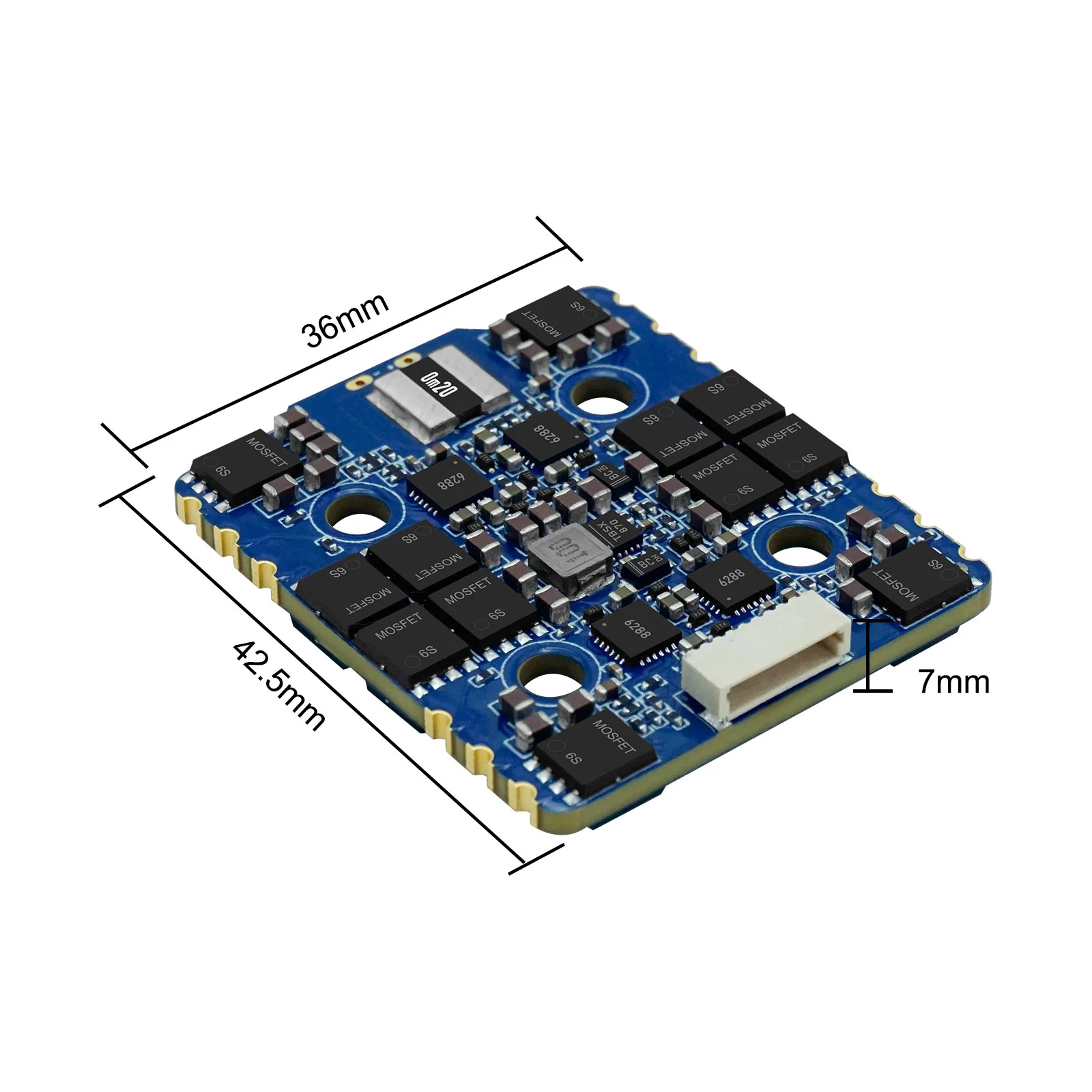 SEQURE Blueson A1 6S 65A ESC with AM32 Firmware 128KHz 4IN1 ESC for FPV Drones Racing and Freestyle - Image 3