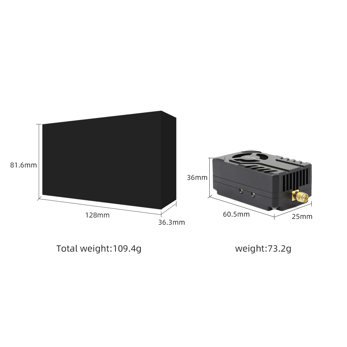 HGLRC 4.9-6Ghz 10W High-Power VTX for Aerial Photography / FPV Drone Racing - Image 5