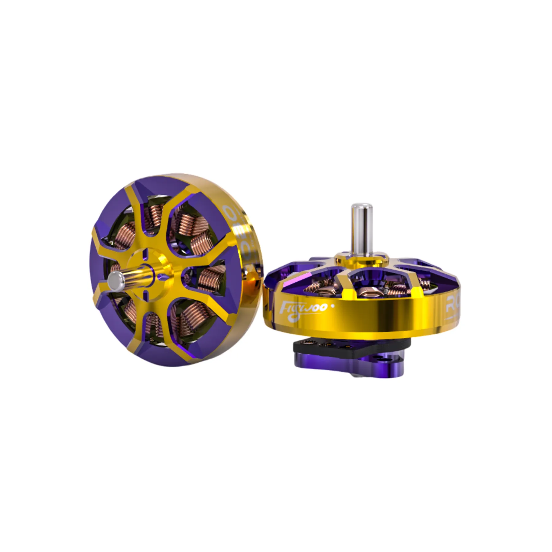 Flywoo ROBO 1002 19800KV Fpv Motor Gold/Purple (New Version) - Image 4