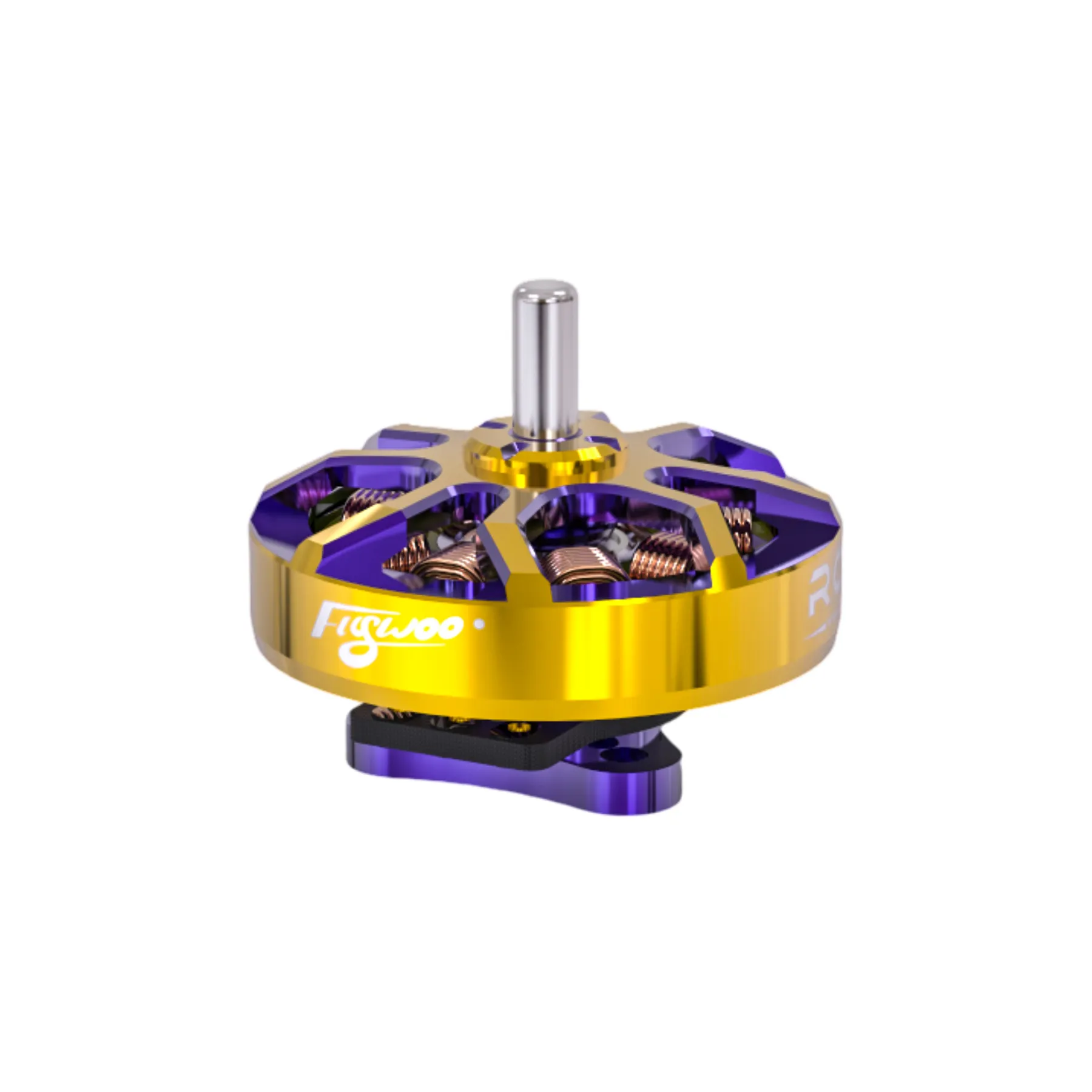 Flywoo ROBO 1002 19800KV Fpv Motor Gold/Purple (New Version) - Image 2
