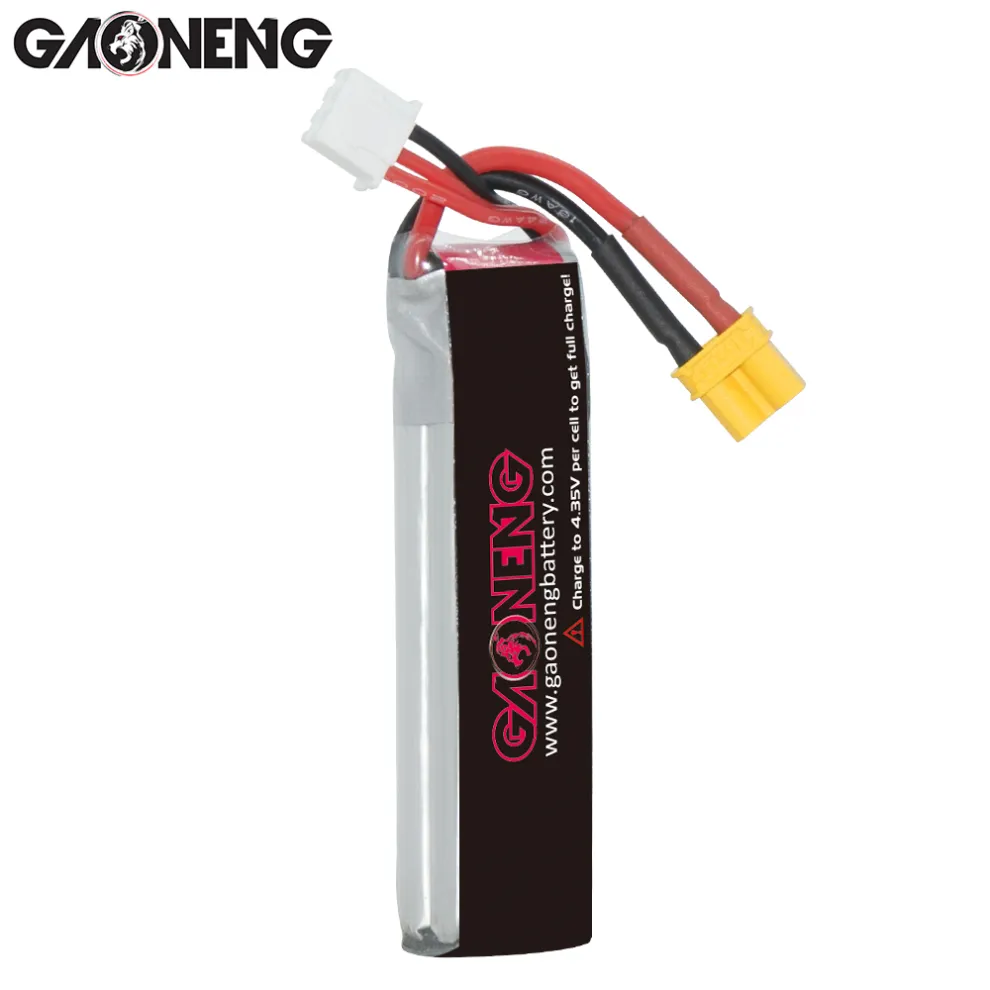 GAONENG GNB LiHV 2S 7.6V 550mAh 100C XT30 LiPo Battery Long Type - Image 3