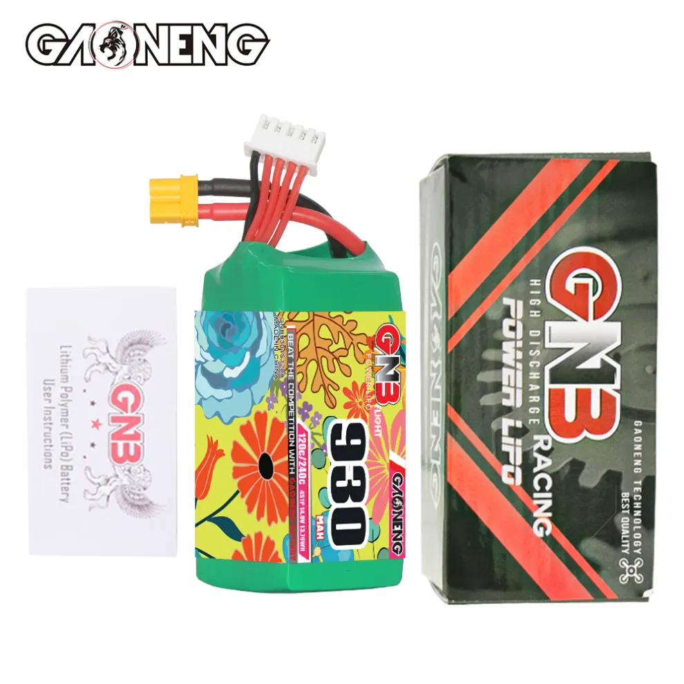 GNB 4S 14.8V 930mAh 120C XT30 LiPo Battery - Image 2