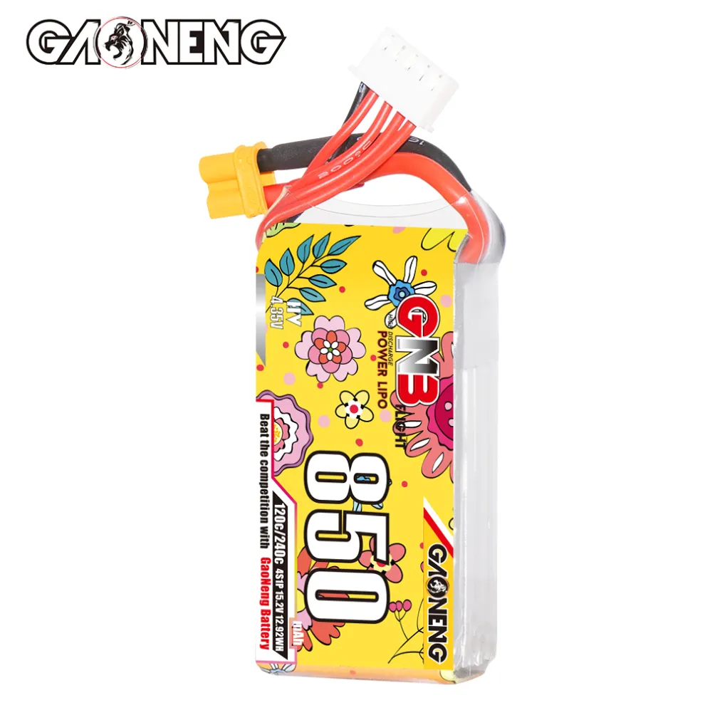 GNB LiHV 4S 15.2V 850mAh 120C XT30 LiPo Battery - Image 2