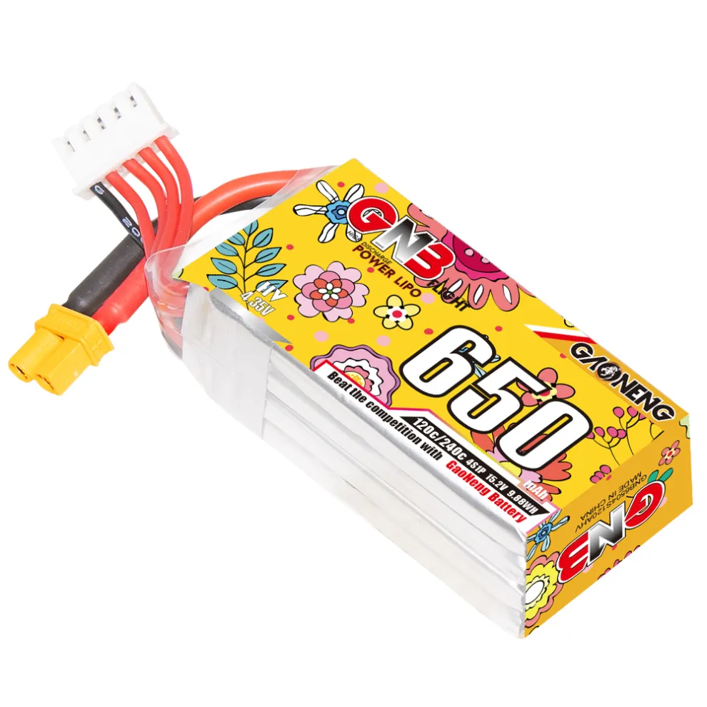 GAONENG GNB LiHV 4S 15.2V 650mAh 120C XT30 HV LiPo Battery - Image 4