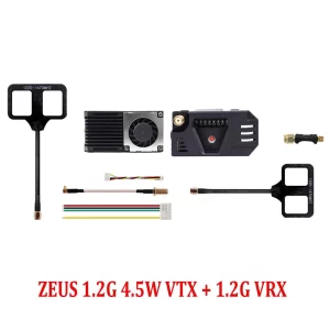 HGLRC RC ZEUS 1.2Ghz 4.5W VTX 8CH 25mW 800mW Switchable 1.2G 8Ch VRX FPV System