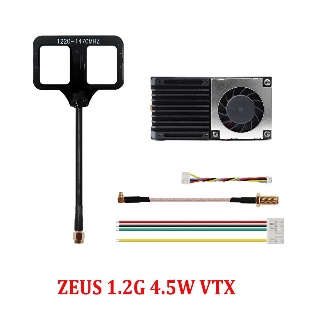 HGLRC RC ZEUS 1.2Ghz 4.5W VTX 8CH 25mW 800mW Switchable 1.2G 8Ch VRX FPV System - Image 4