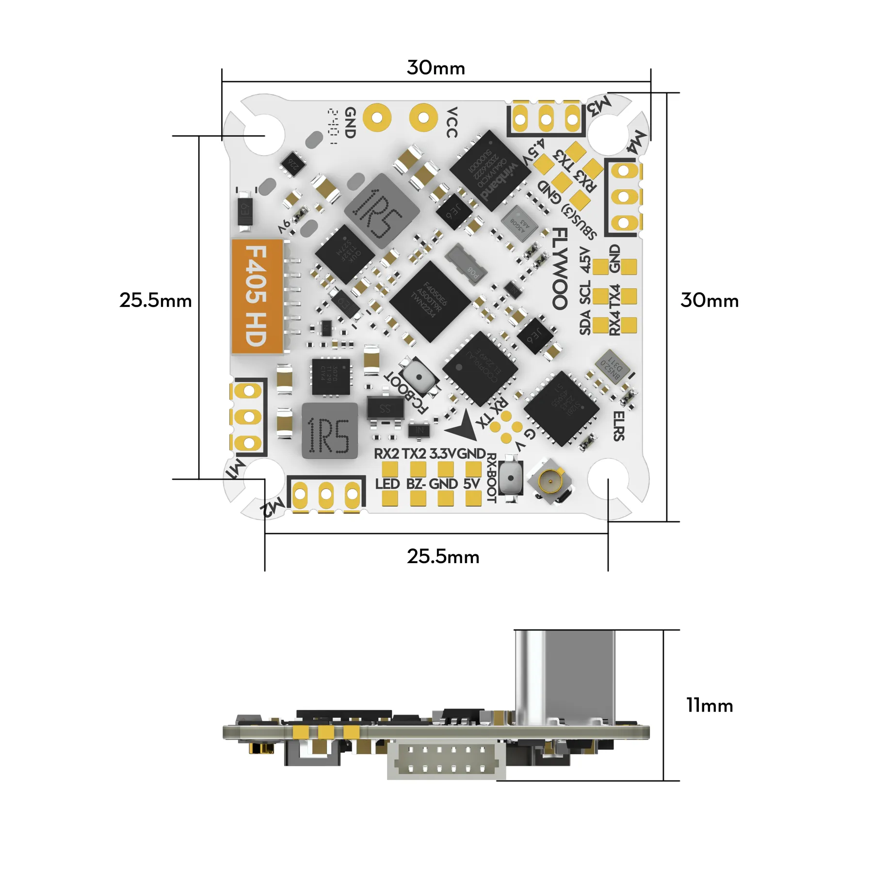 GOKU F405 HD 1-2S 12A ELRS AIO V2 Plug&Play O4 / O4 PRO - Image 4