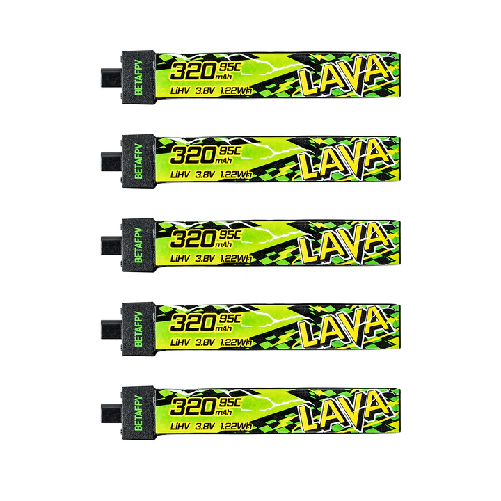 BetaFpv LAVA II 1S Battery 320Mah (5Pcs)